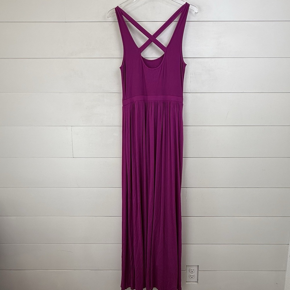 Anthropologie Fuchsia Maxi Dress - Picture 6 of 10